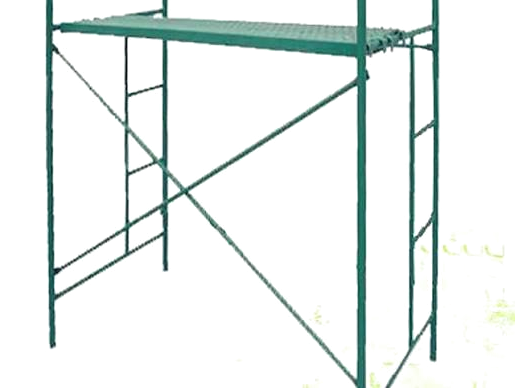 Andamio tubular montado en obra